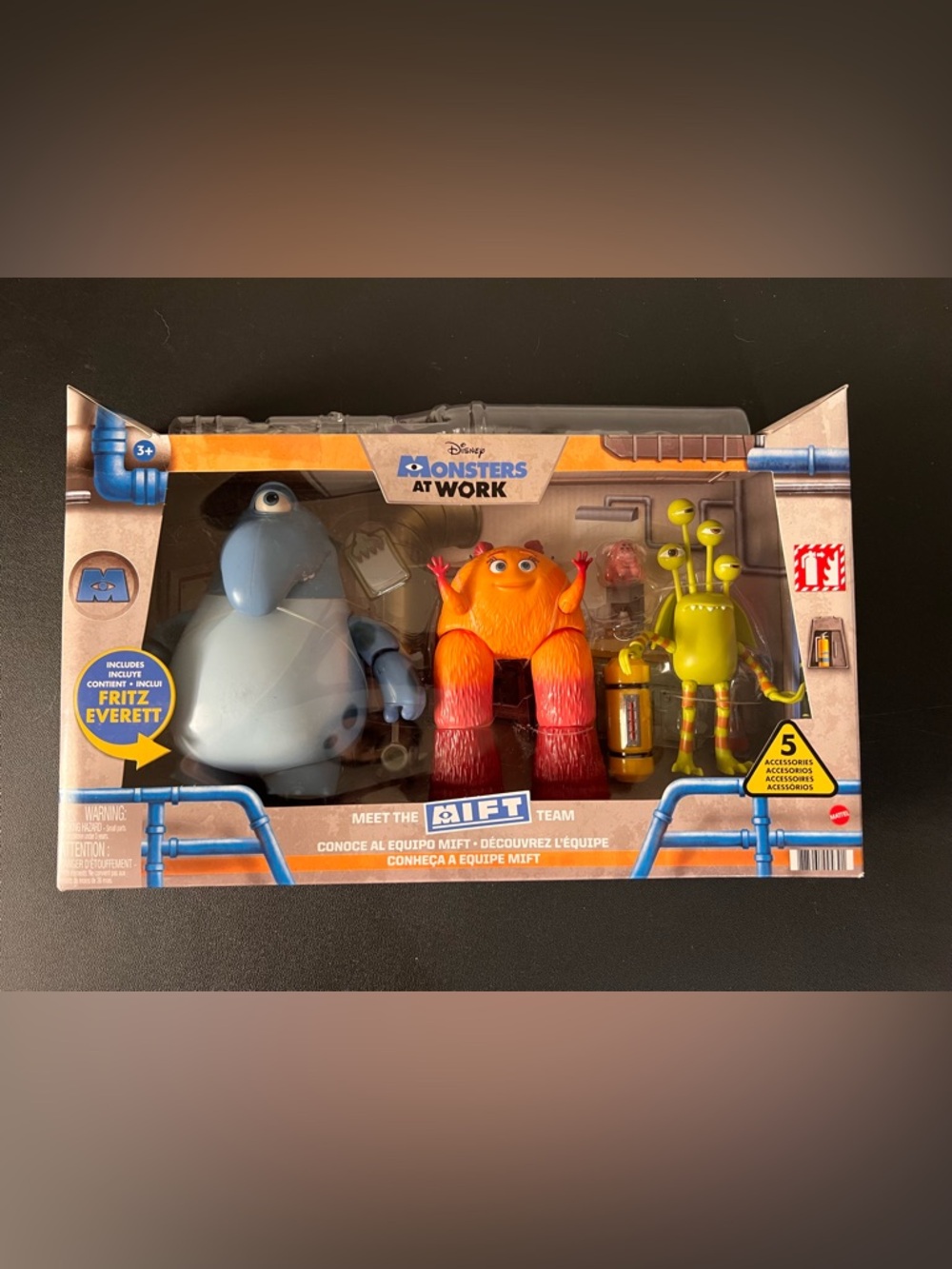 Disney Mattel Monsters at Work Meet the MIFT Team Fritz Val Little Duncan NEW